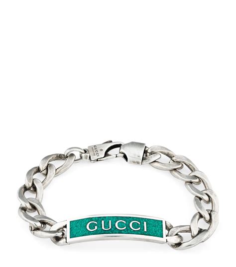 silver gucci logo|Gucci silver jewelry.